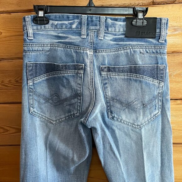 CJ Black Low Rise Slim Straight Jeans 29/32 - Picture 4 of 8